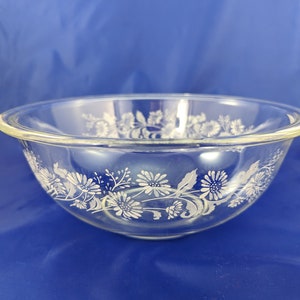 Vintage! Pyrex Clear Glass Mixing Bowl w/ Lid #323 1.5 Qt / 1.4 L