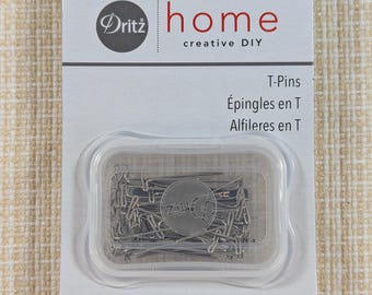 Dritz T-Pins De Acero Tamaño De 1 Pulgada, 1-1/2