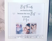 Personalised Art Best Friend Box Photo Frame Gift Unique Keepsake Christmas or Birthday Gift