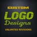 Professional Unique Custom Website Logo Design Graphics | Etsy
