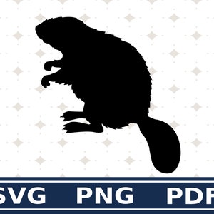 Beaver SVG DXF PNG Vector Clipart Design Cricut Silhouette Cut File For Cutting Machine Digital Download