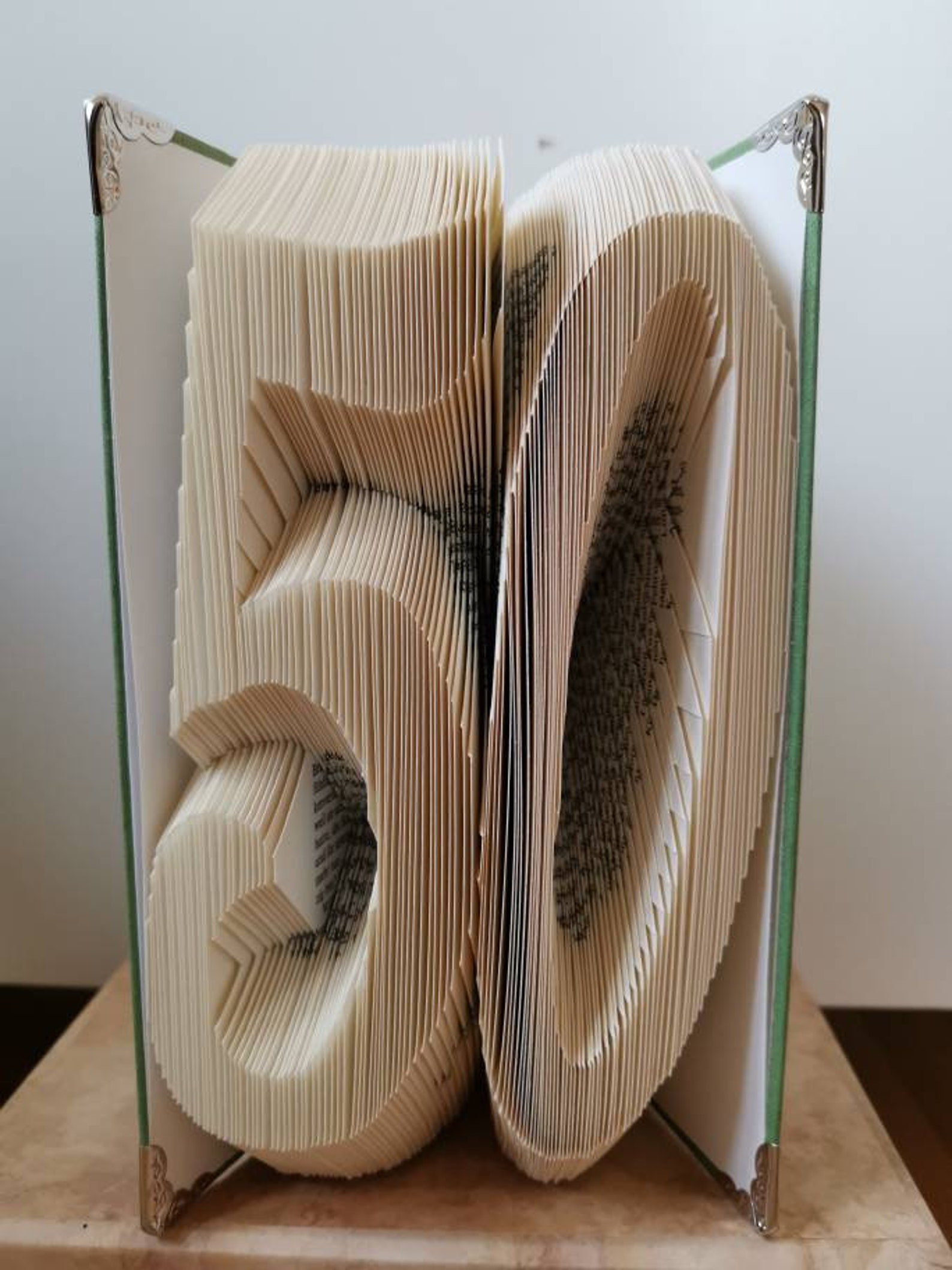 Gefaltete Bücher Buchfaltkunst Jubiläum | Etsy