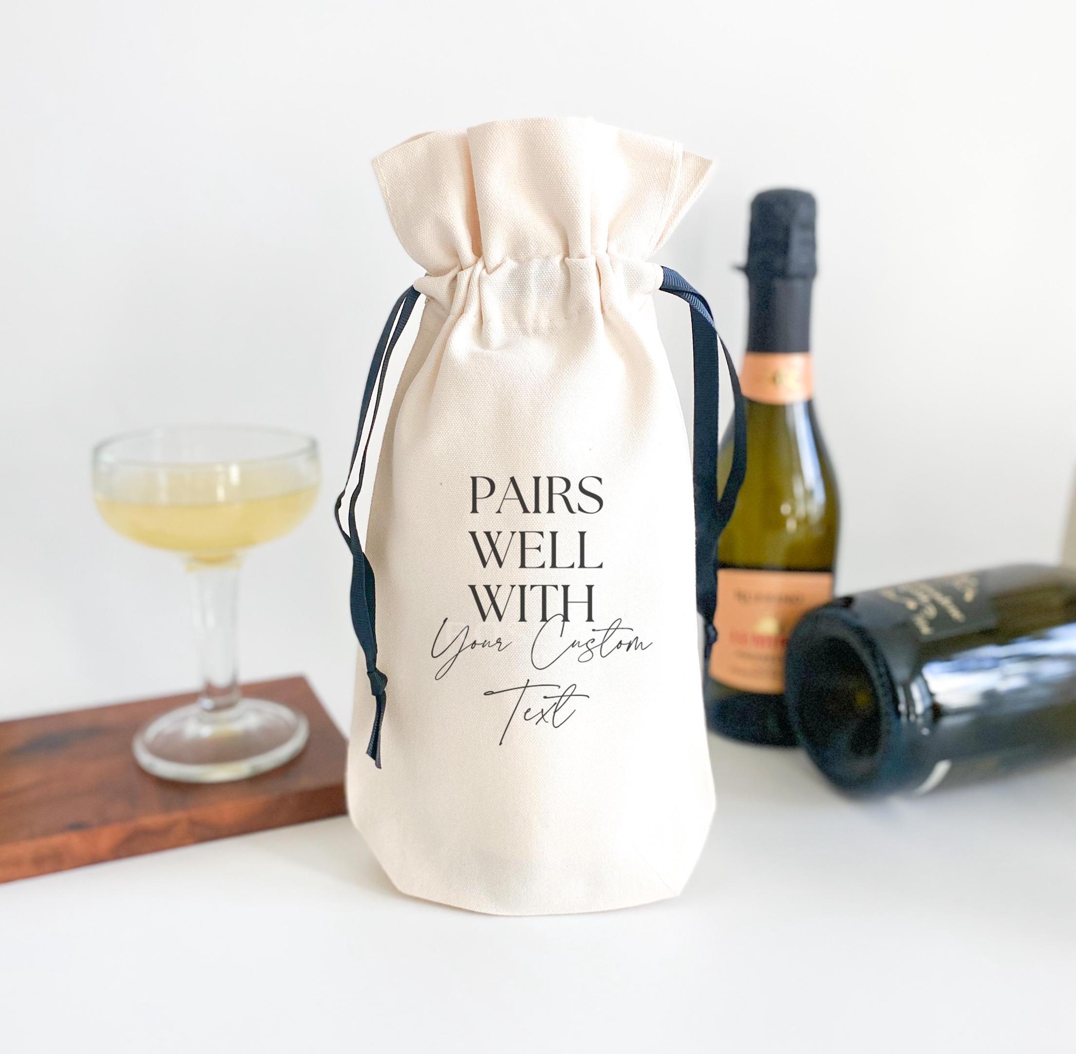 Champagne bottle bag Etsy