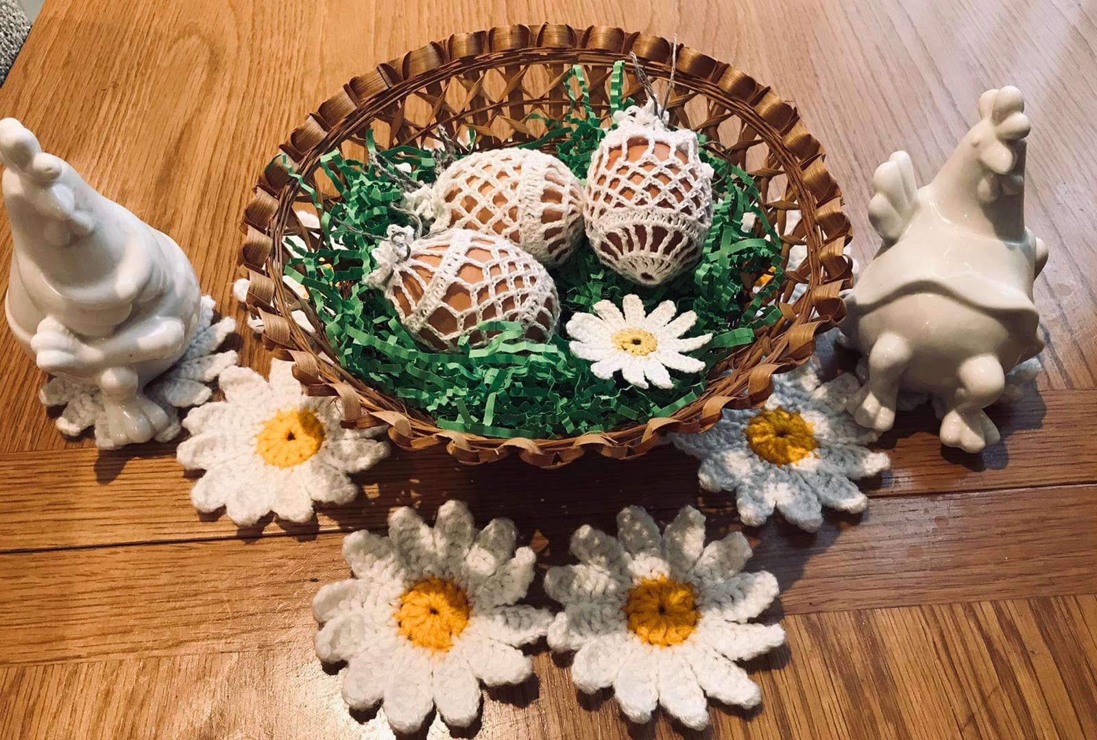 Crochet Daisy Placemats Etsy UK