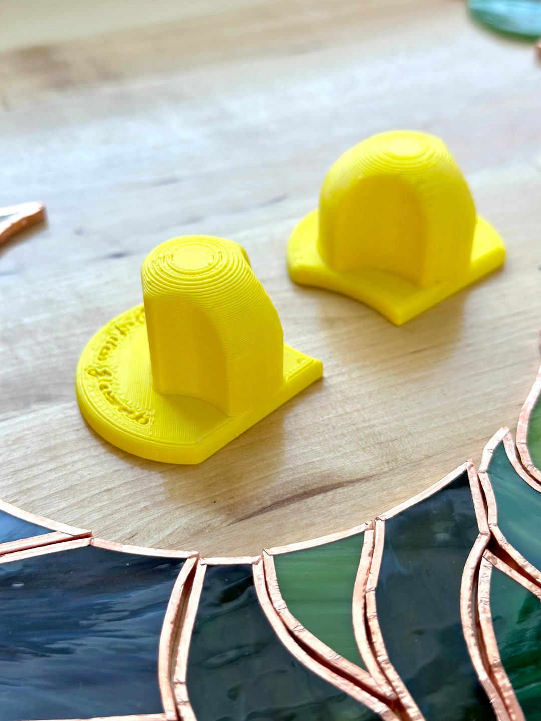 Grinder Cookie Stained Glass Finger Saver Puck Set Etsy