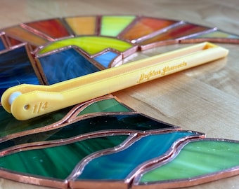 Hand foiler tool 1/4&quot; for speedy stained glass copper foiling