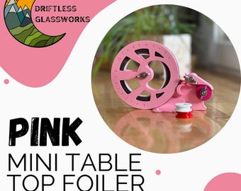 ROSE ! Mini film de table pour vitrail 3/16, 7/32 et 1/4 avec centreur, séparateur de film et distributeur