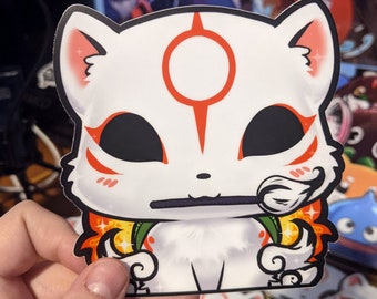 Okami Amaterasu Anime Vinyl Sticker Decal laptop waterproof