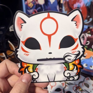 Okami Amaterasu Anime Vinyl Sticker Decal laptop waterproof