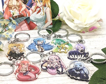 Monster Musume Anime keychain Bundle Set Miia Papi Suu Rachnera Centorea Lala Mero