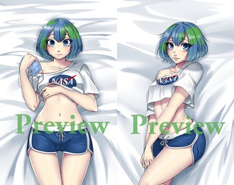 Earth-Chan Anime Body Pillow Dakimakura meme funny