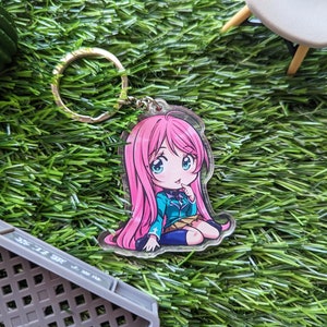 Rosario Vampire Anime cute keychains Moka Kurumu Mizore image 3