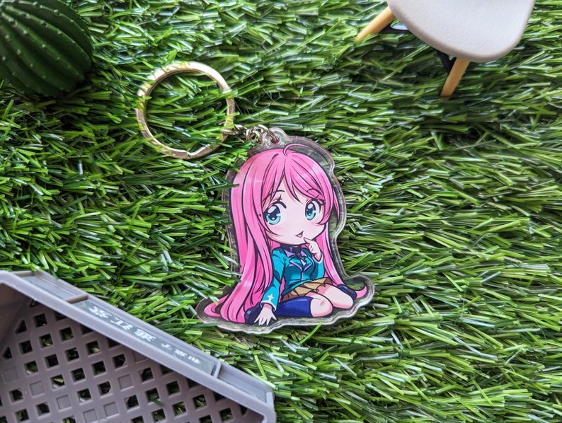 Rosario Vampire Anime cute keychains Moka Kurumu Mizore image 3