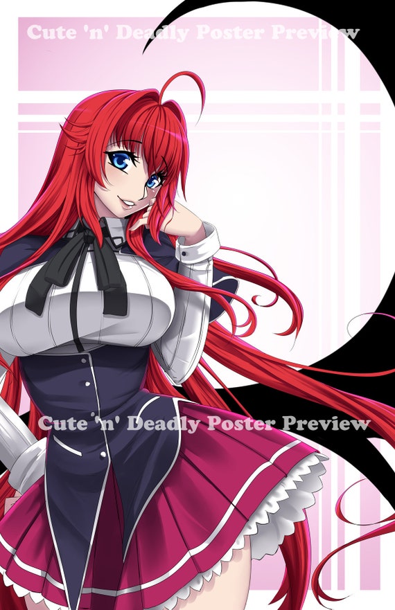  High School DxD-Harem Fantasy Adventure Anime Poster