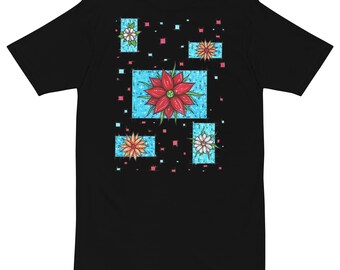 Floral Balance Hand-Drawn premium heavyweight tee
