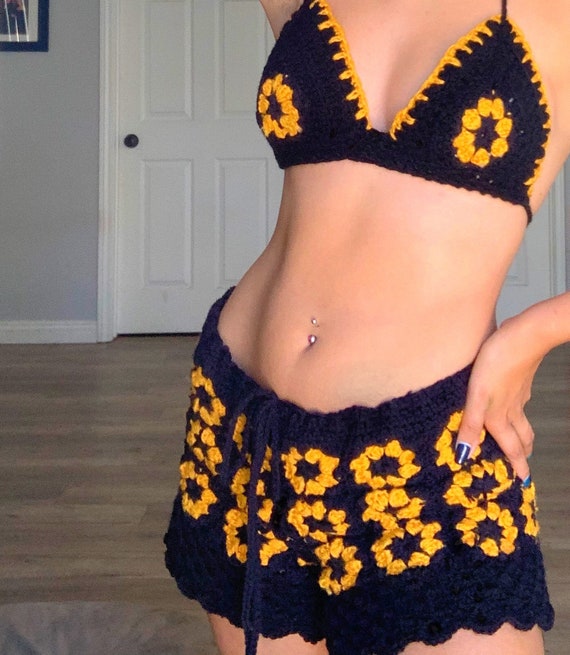 Sunflower Crochet Bralette -  Denmark