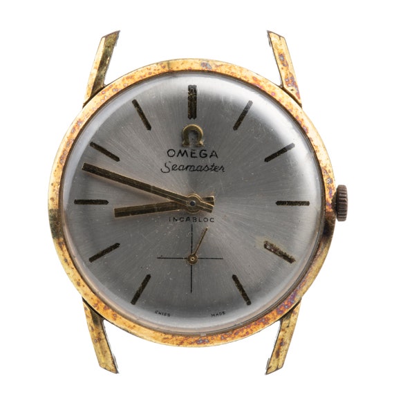 A Vintage Signed Omega Seamaster 18K 