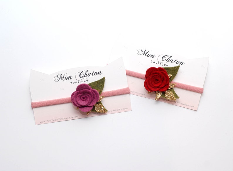 Hair Flower Felt Flower Hair Clip Felt Flower Headband