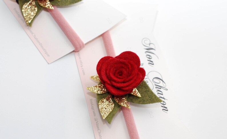 Hair Flower Felt Flower Hair Clip Felt Flower Headband