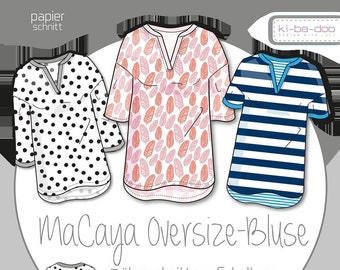 Papierschnitt BLUSE MACAYA | Grösse 32-58