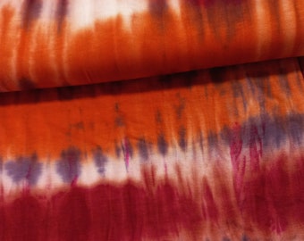 Viscose jersey batik red orange