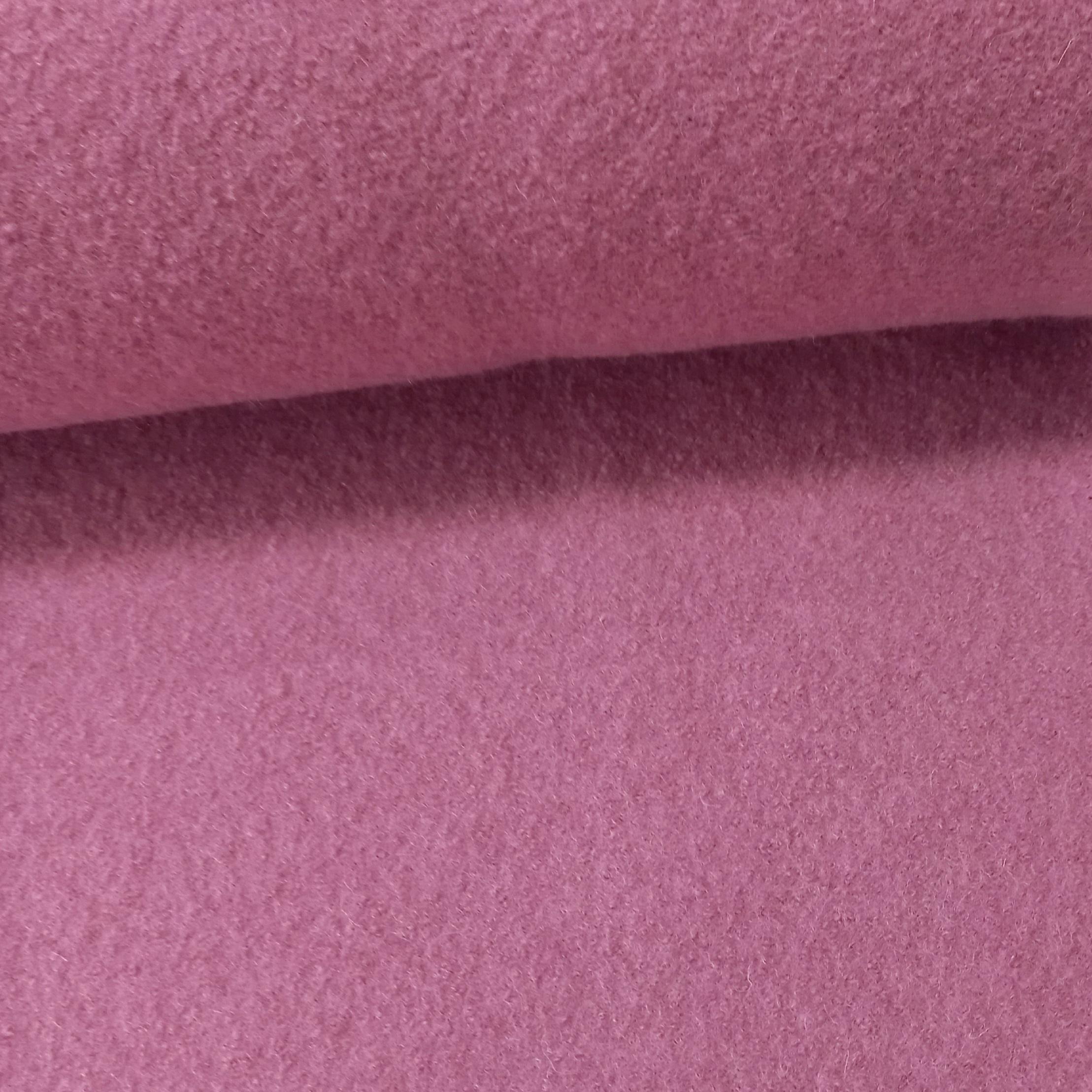 Wollwalk Rosa Meterware Walkloden, Walkstoff, 100% Wolle