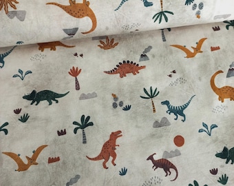 Baumwolljersey Dino taupe