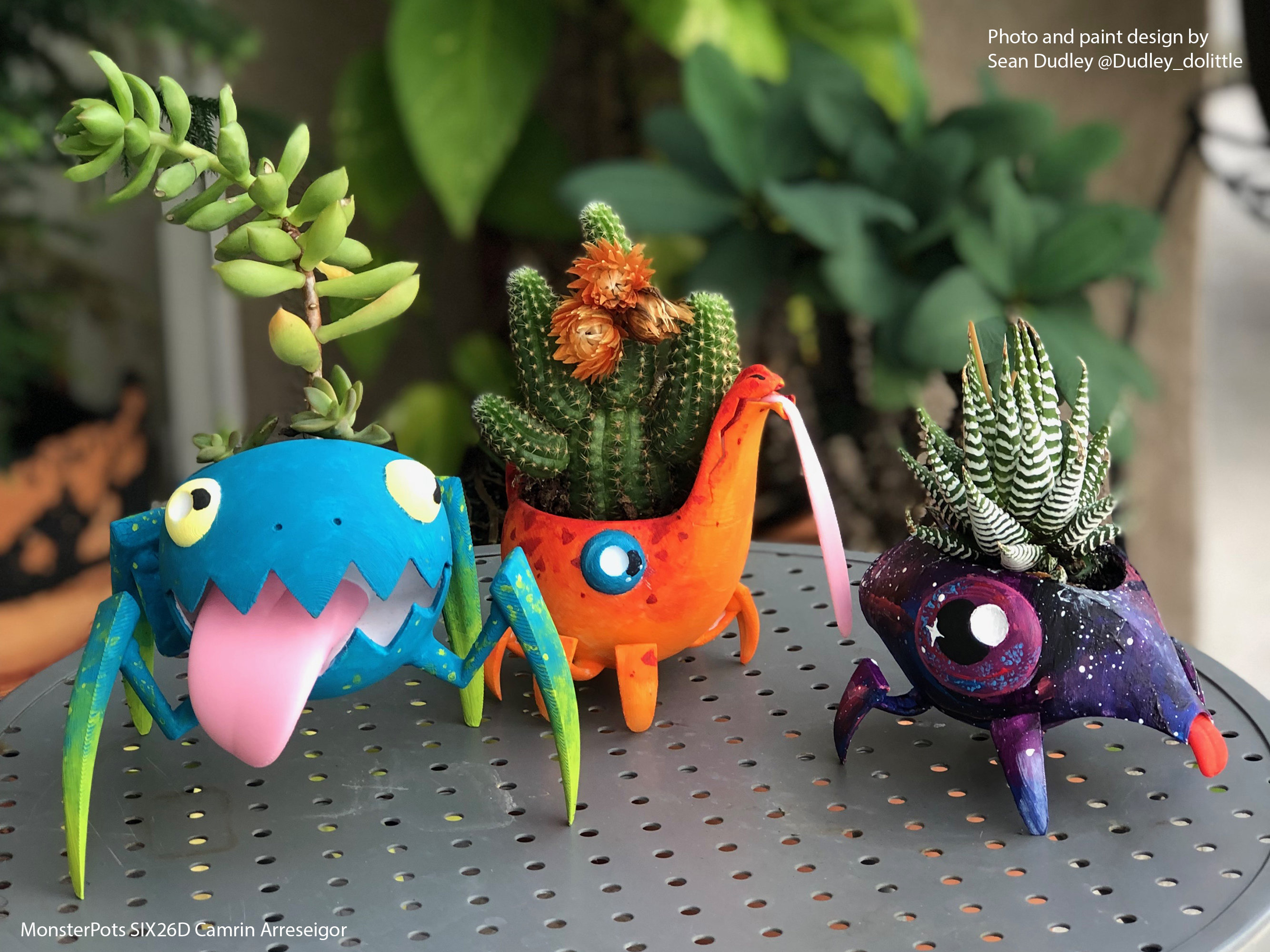 Monster Pots, Paint Your Own - 3D Printed Planter - Etsy