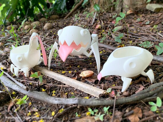 Monster Pots, Paint Your Own - 3D Printed Planter - Etsy