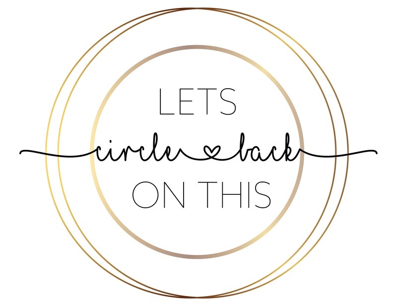 Printable Download Lets Circle Back on This Etsy