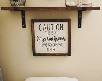 Cool teen boy bathroom ideas Boys Bathroom Etsy