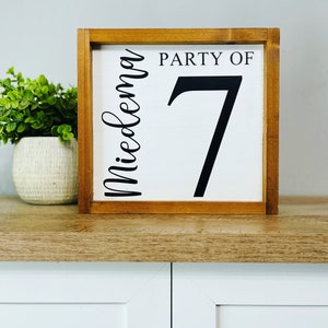 Party Of Sign, Party Number Sign, Party Of Number Sign, Party of 2, Party of 3, Party of 4, Party of 5, Party of 6, Party of 7, Party Of 8,