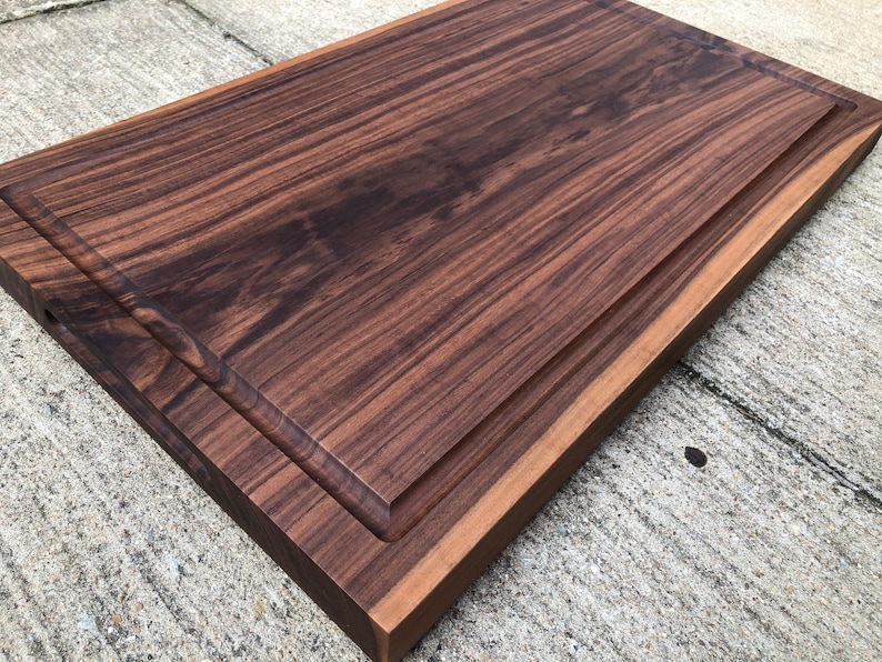 16x12x1.75 One solid piece Walnut Cutting Board No glue, no joints Handmade Gift image 3