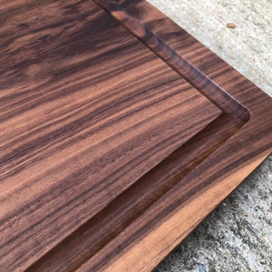16x12x1.75 One solid piece Walnut Cutting Board No glue, no joints Handmade Gift image 7