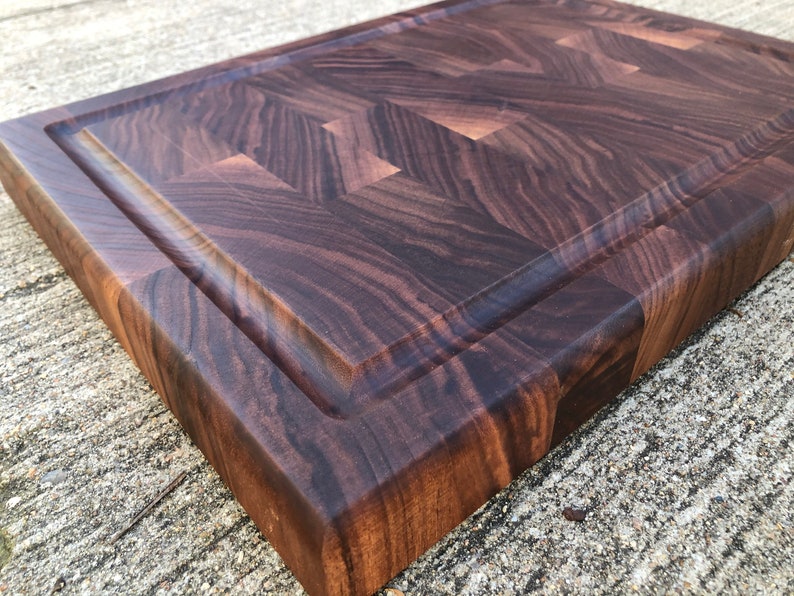 24x18x2 Custom Cutting Board Walnut End Grain Butcher Block Handmade Father's Day Gift image 3