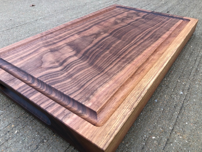 16x12x1.75 One solid piece Walnut Cutting Board No glue, no joints Handmade Gift image 1