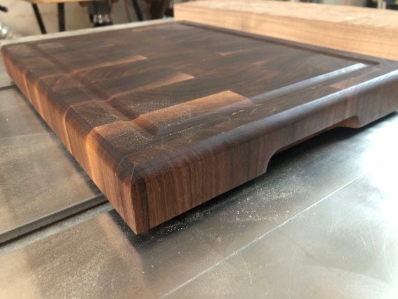 Large Custom Cutting Board Walnut End Grain Butcher Block Handmade