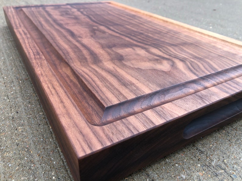 16x12x1.75 One solid piece Walnut Cutting Board No glue, no joints Handmade Gift image 2