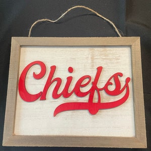 Laser Cut Chiefs