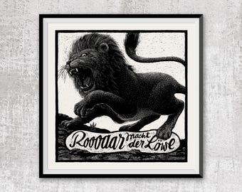 Imagen de animales »¡Rugido del león!«