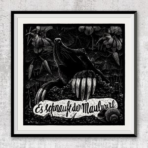 Animal picture “The mole is snorting”