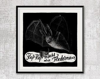 Tierbild »Flap Flap macht die Fledermaus«