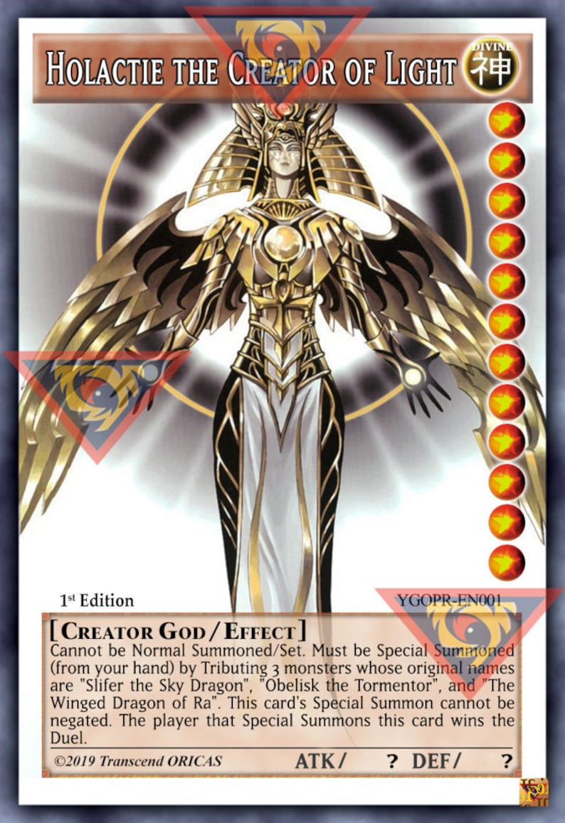 ORICA Holactie the Creator of Light 01 Full Art Etsy
