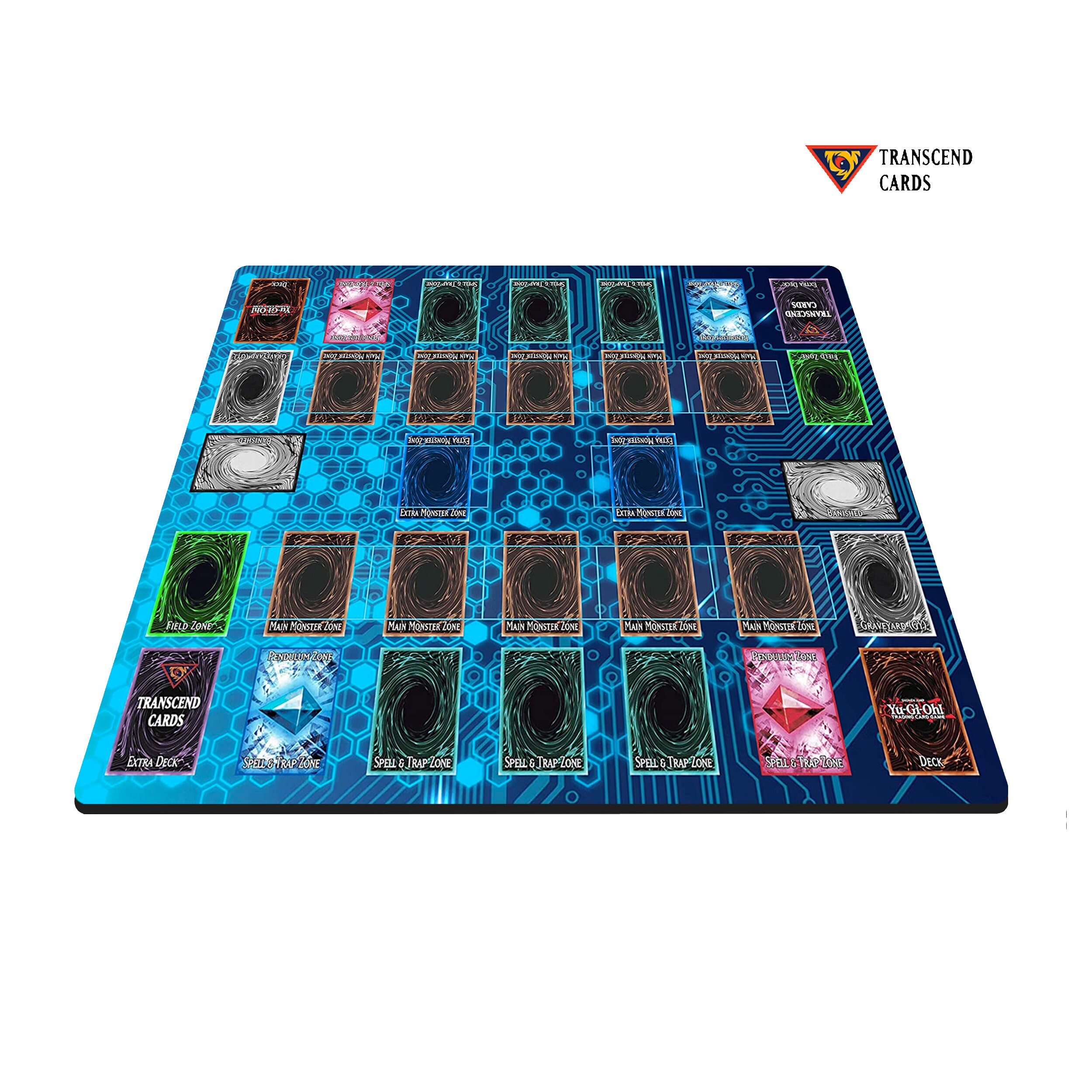YuGiOh 2 Player Duel Link Zones Custom Playmat Tapete de Etsy