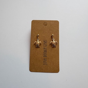 Handmade Turtle Dangle Earrings
