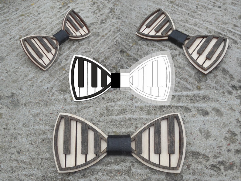 Download Piano Bow tie for pianist for a musician wood DXF cnc ...