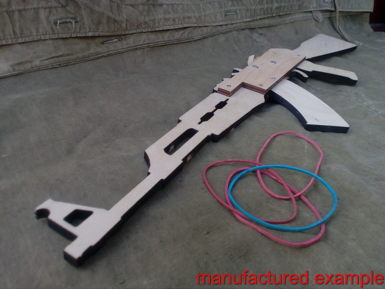 Rubber Band Gun AK 47 74 plans DXF cnc cutting files Laser cut Etsy