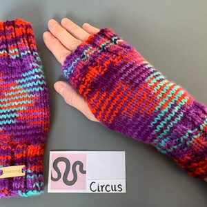 Wrist Warmers, Fingerless Gloves, Hand Warmers, Mittens, Fingerless Mittens, Unisex - hand knitted. Various colours.