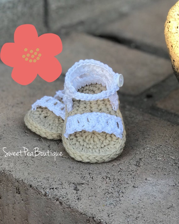 baby crochet sandals