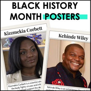 Conjunto de carteles de historia afroamericana, kit para tablón de anuncios, líderes afroamericanos, decoración imprimible para el aula, 21 carteles en PDF imagen 3